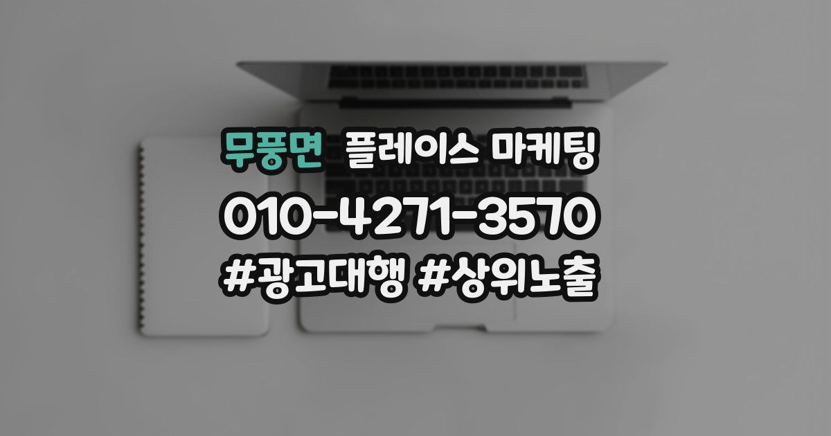 무풍면 플레이스 마케팅
