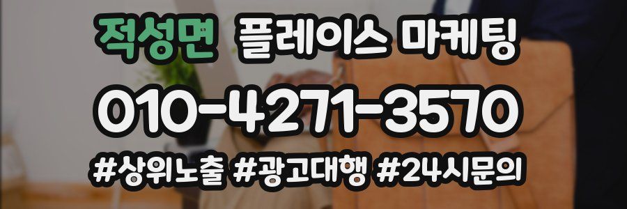 적성면 플레이스 마케팅