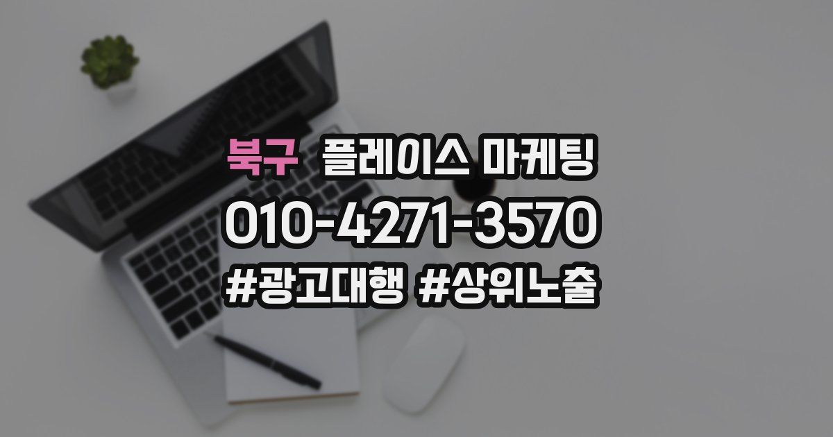 북구 플레이스 마케팅