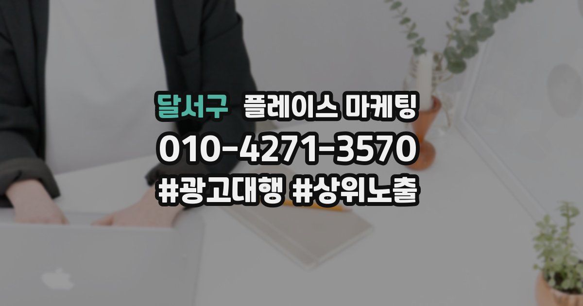달서구 플레이스 마케팅