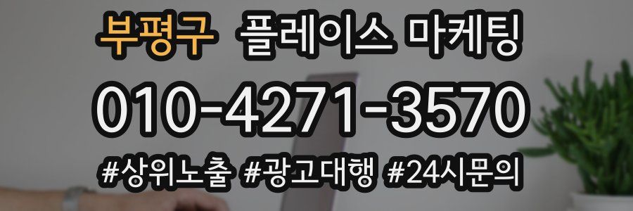부평구 플레이스 마케팅