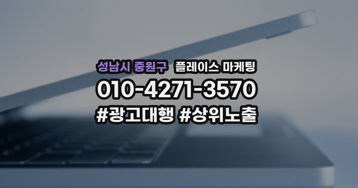 성남시 중원구 플레이스 마케팅