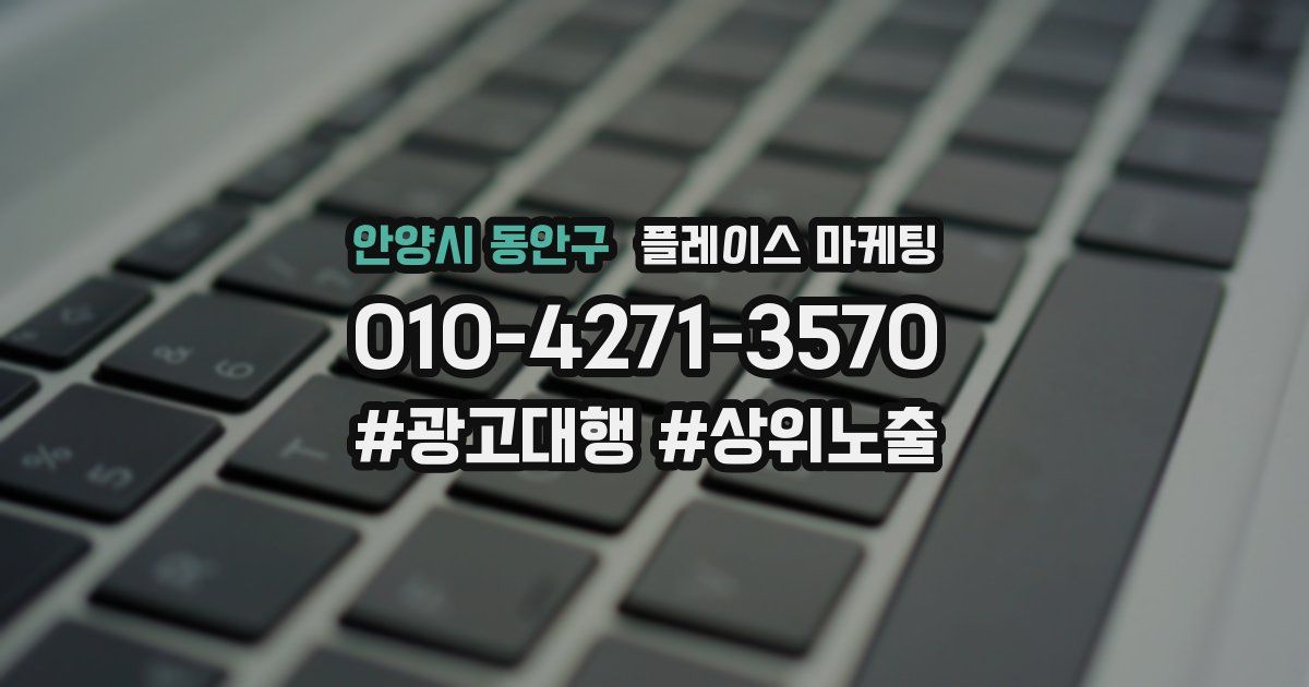 안양시 동안구 플레이스 마케팅