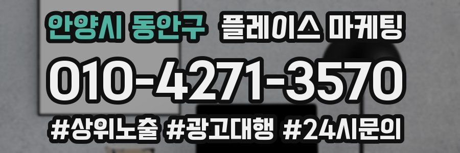 안양시 동안구 플레이스 마케팅