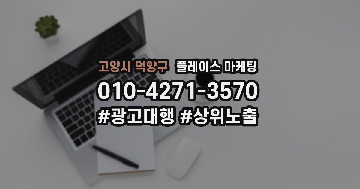 고양시 덕양구 플레이스 마케팅