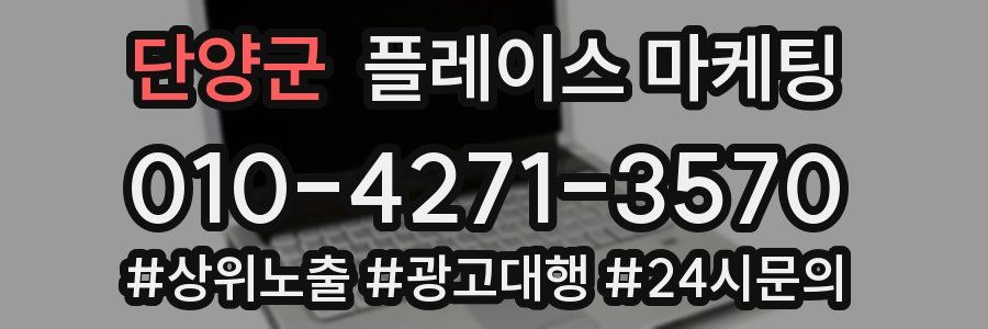 단양군 플레이스 마케팅
