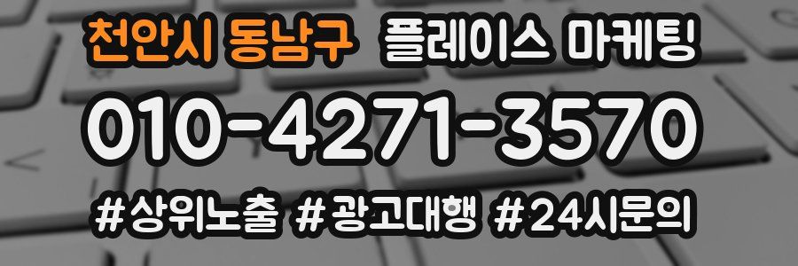 천안시 동남구 플레이스 마케팅