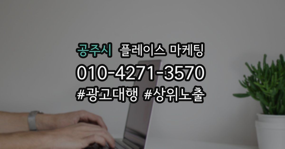 공주시 플레이스 마케팅