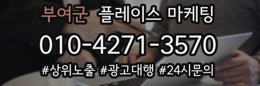 부여군 플레이스 마케팅