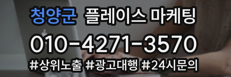 청양군 플레이스 마케팅
