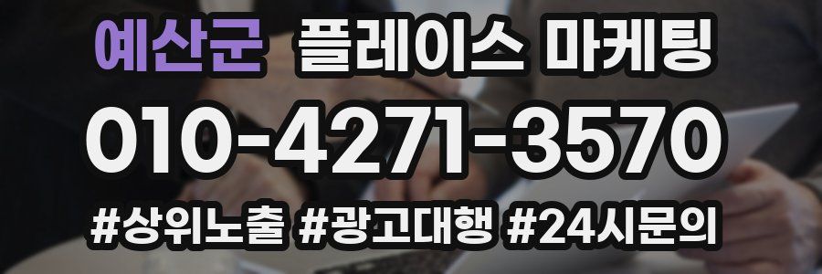 예산군 플레이스 마케팅