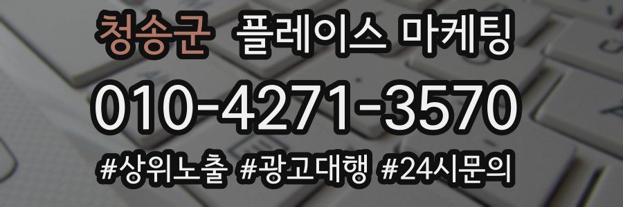 청송군 플레이스 마케팅