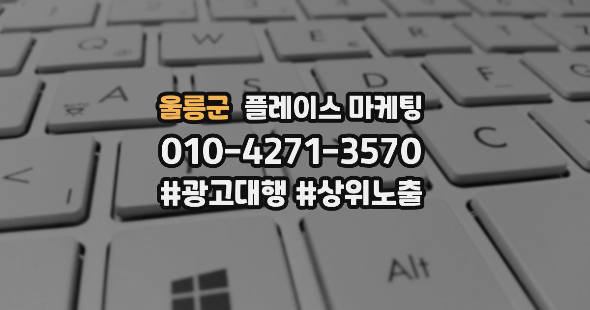 울릉군 플레이스 마케팅