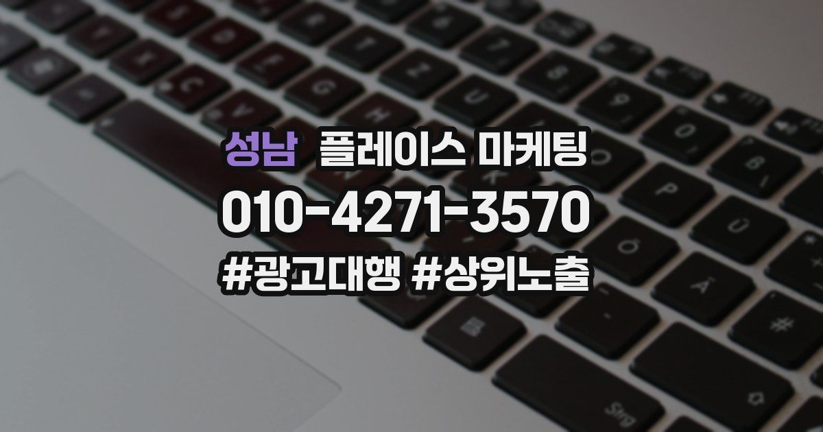 성남 플레이스 마케팅
