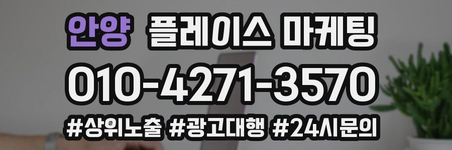 안양 플레이스 마케팅