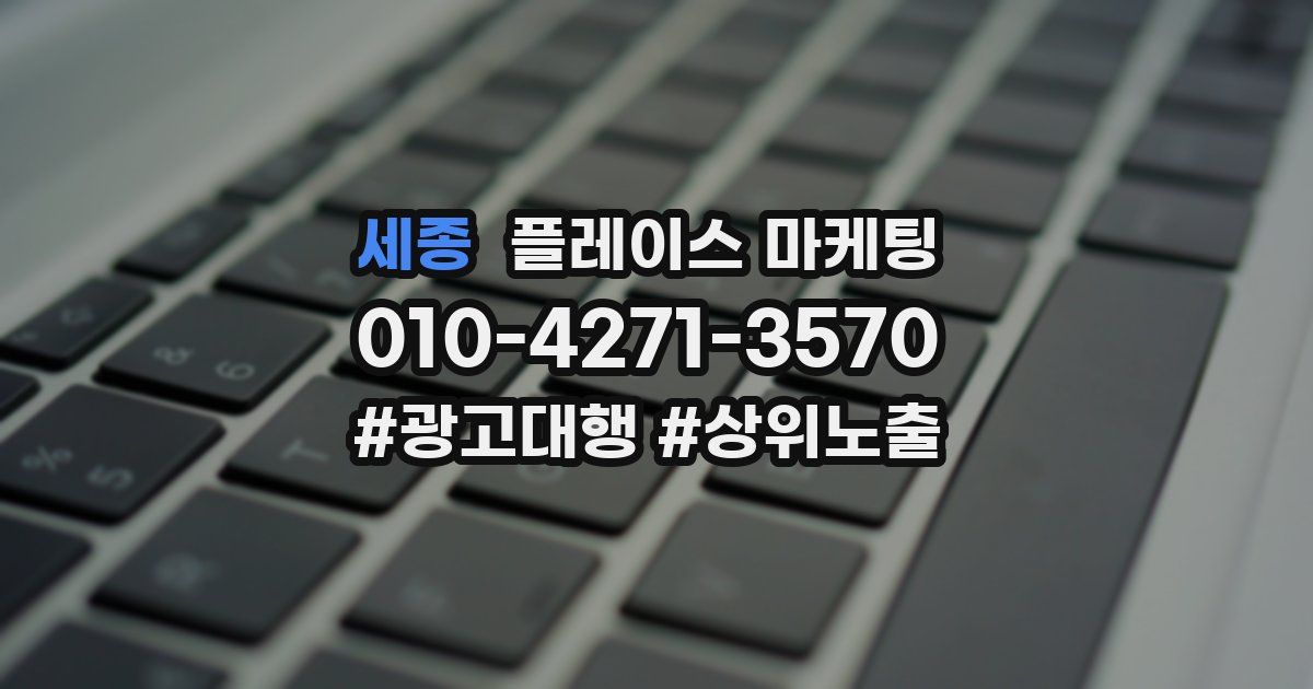 세종 플레이스 마케팅