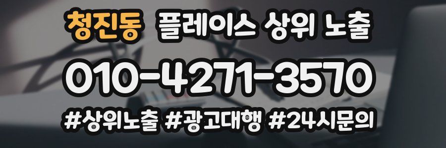청진동 플레이스 상위 노출