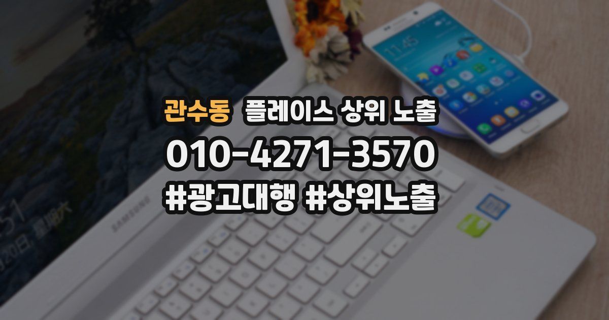 관수동 플레이스 상위 노출