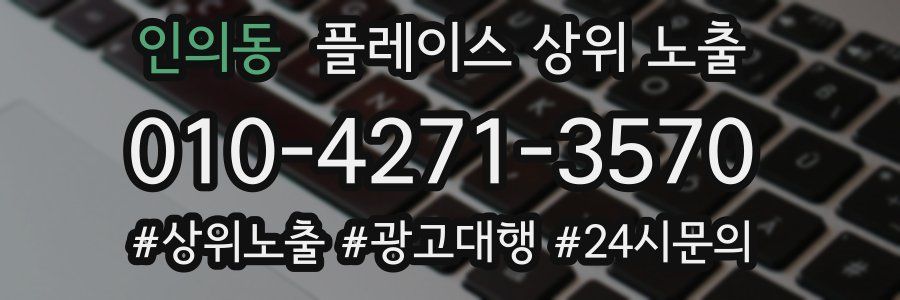 인의동 플레이스 상위 노출
