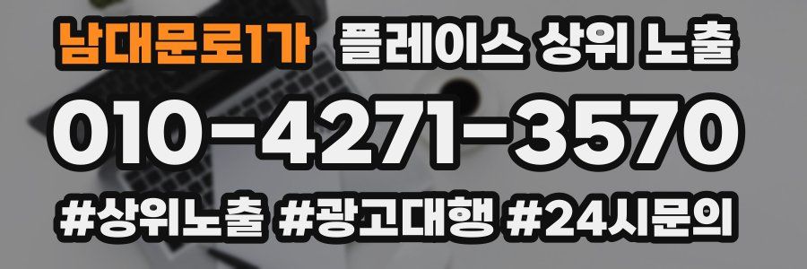 남대문로1가 플레이스 상위 노출