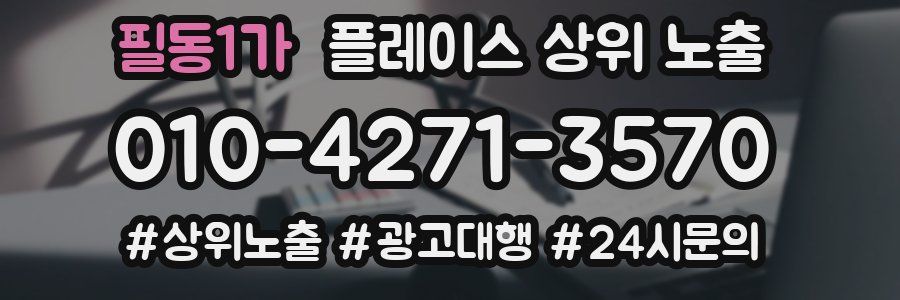 필동1가 플레이스 상위 노출