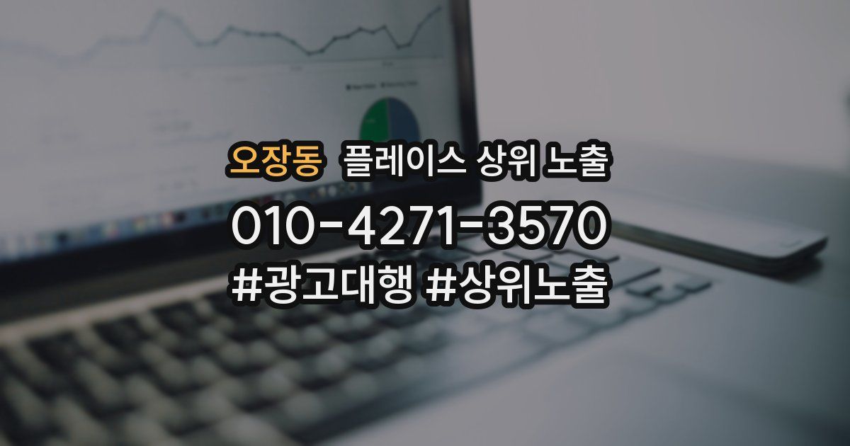 오장동 플레이스 상위 노출