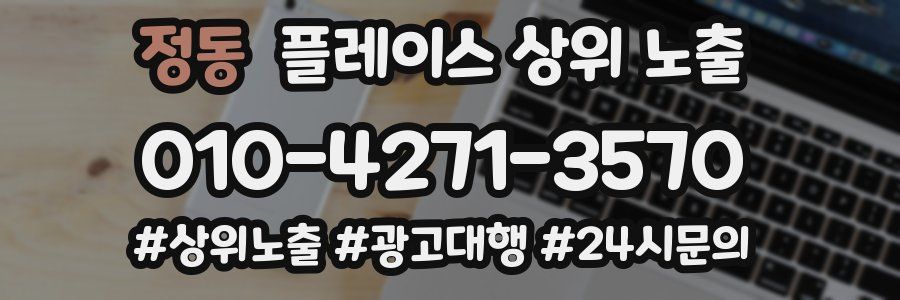 정동 플레이스 상위 노출