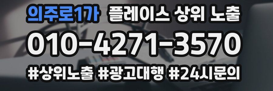 의주로1가 플레이스 상위 노출