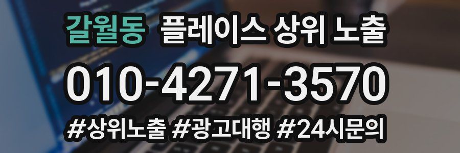 갈월동 플레이스 상위 노출