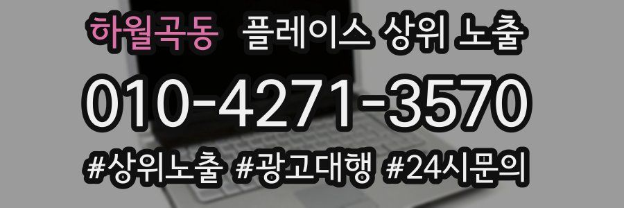 하월곡동 플레이스 상위 노출