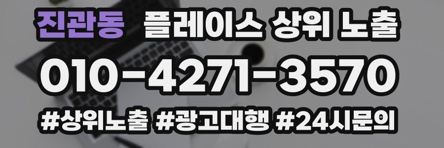 진관동 플레이스 상위 노출
