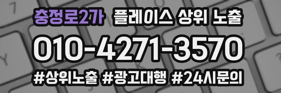 충정로2가 플레이스 상위 노출