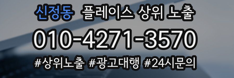 신정동 플레이스 상위 노출