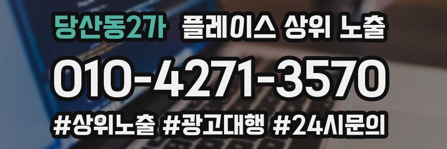 당산동2가 플레이스 상위 노출