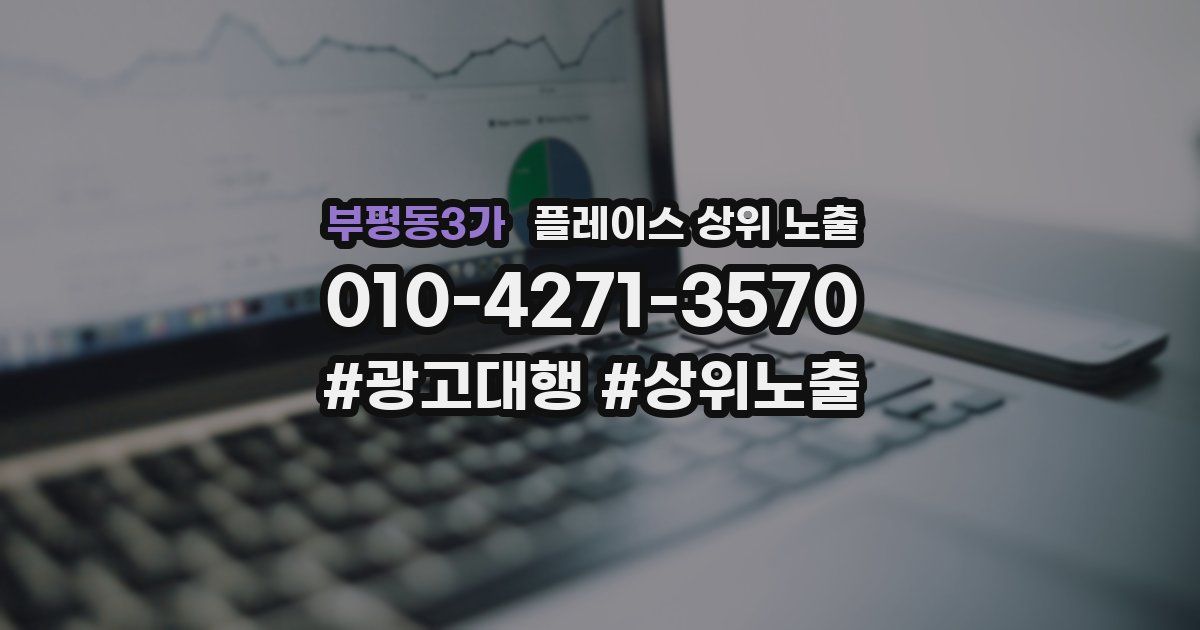 부평동3가 플레이스 상위 노출