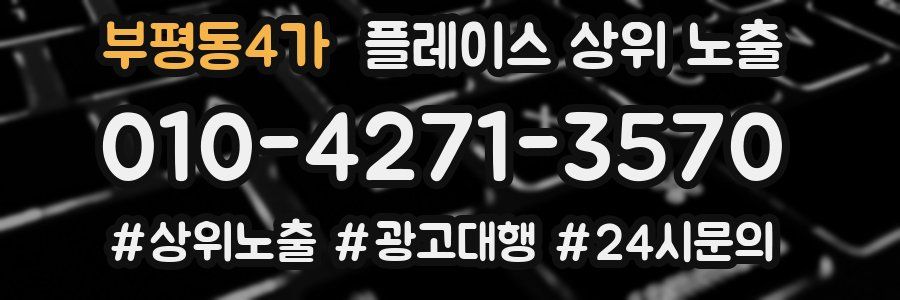부평동4가 플레이스 상위 노출