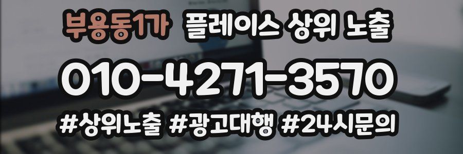 부용동1가 플레이스 상위 노출