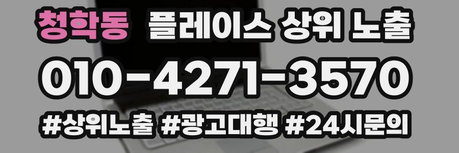 청학동 플레이스 상위 노출