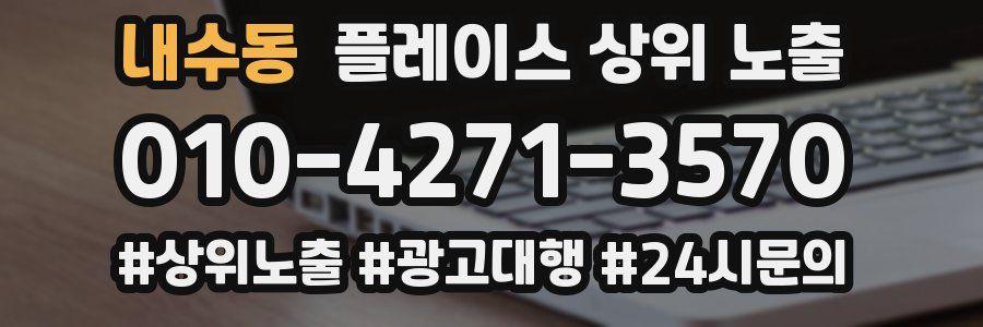 내수동 플레이스 상위 노출