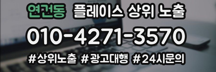 연건동 플레이스 상위 노출