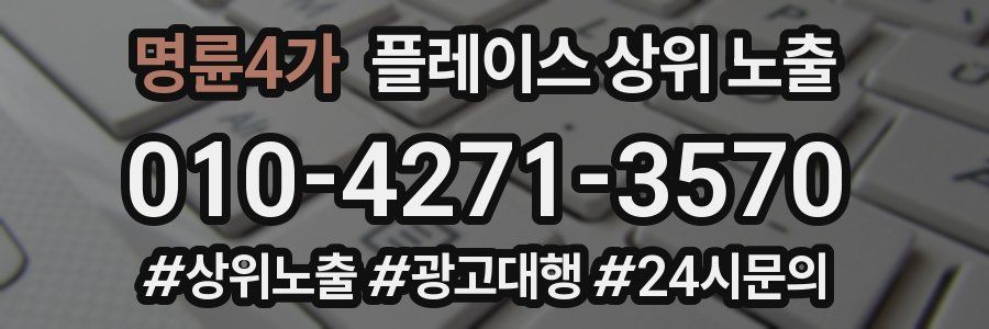명륜4가 플레이스 상위 노출