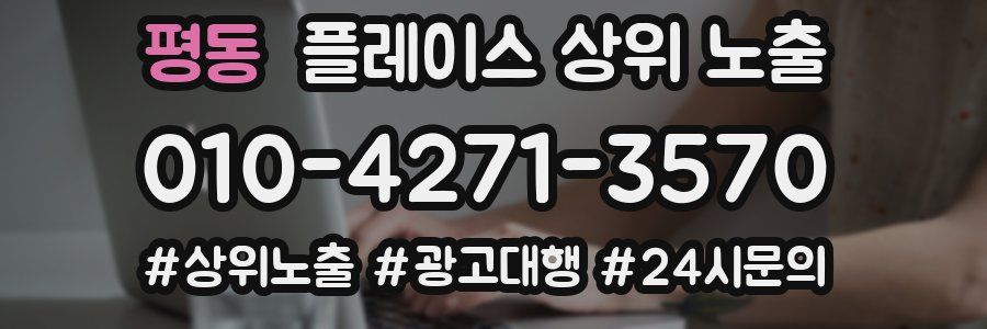 평동 플레이스 상위 노출