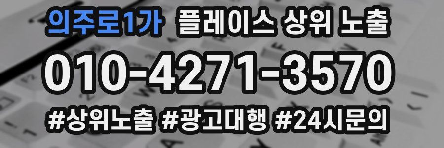 의주로1가 플레이스 상위 노출