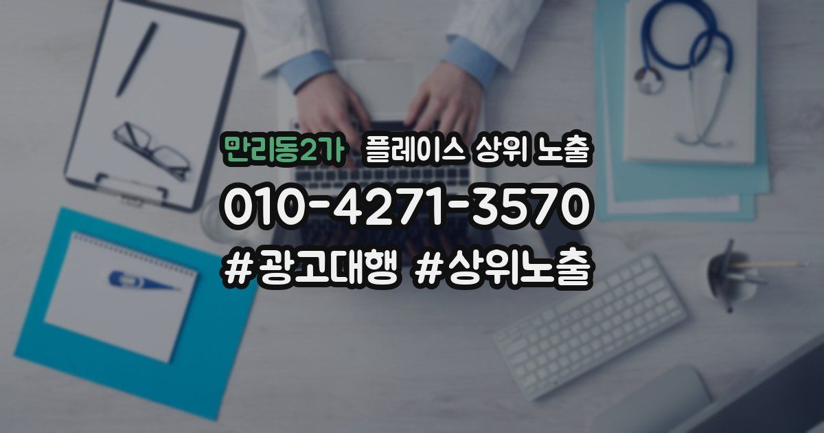 만리동2가 플레이스 상위 노출