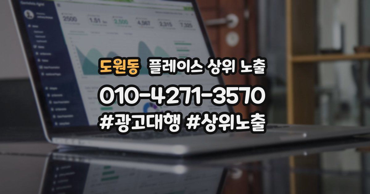 도원동 플레이스 상위 노출