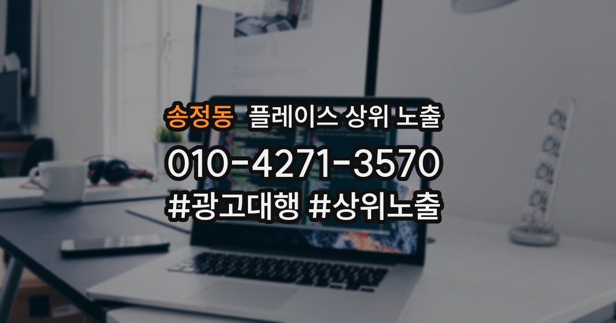 송정동 플레이스 상위 노출