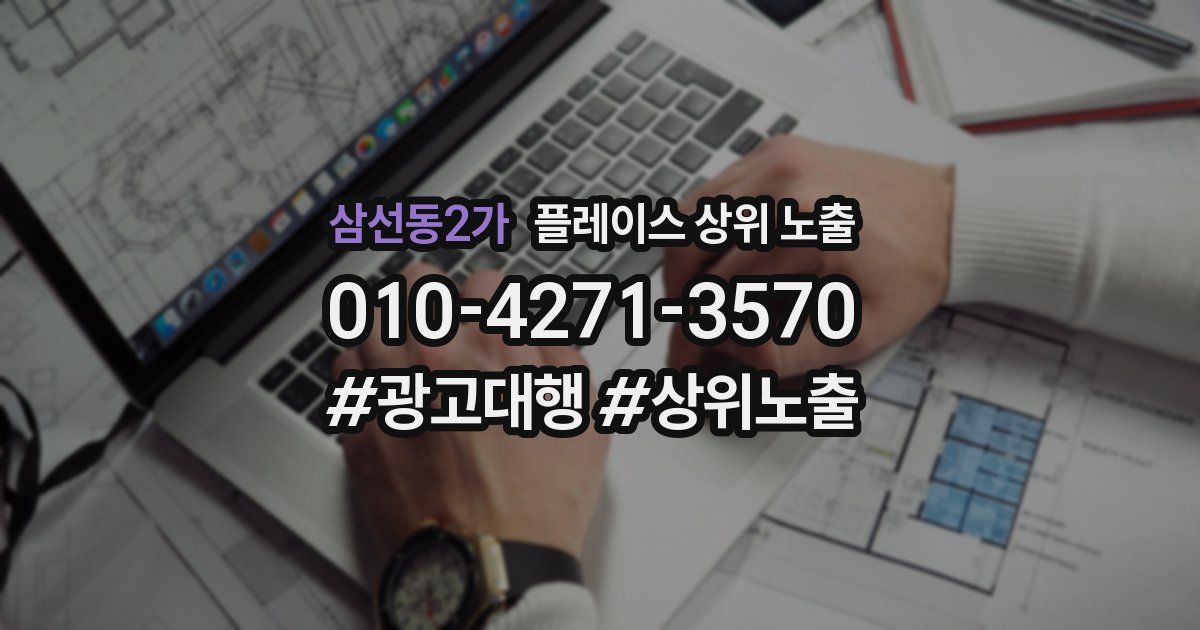 삼선동2가 플레이스 상위 노출