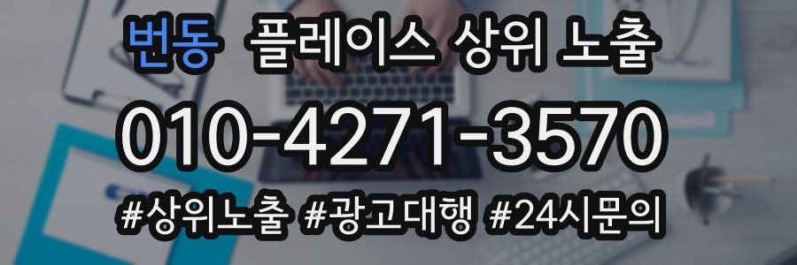 번동 플레이스 상위 노출