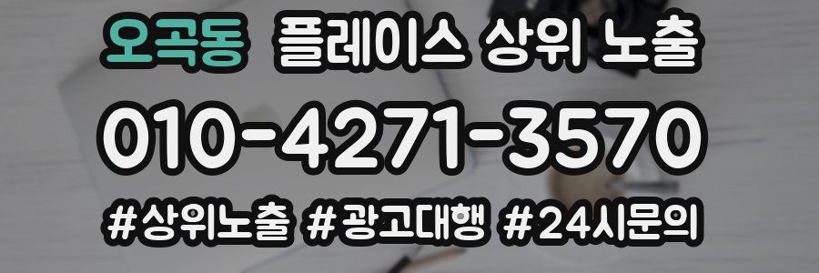 오곡동 플레이스 상위 노출