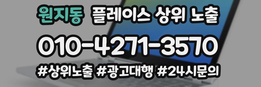 원지동 플레이스 상위 노출